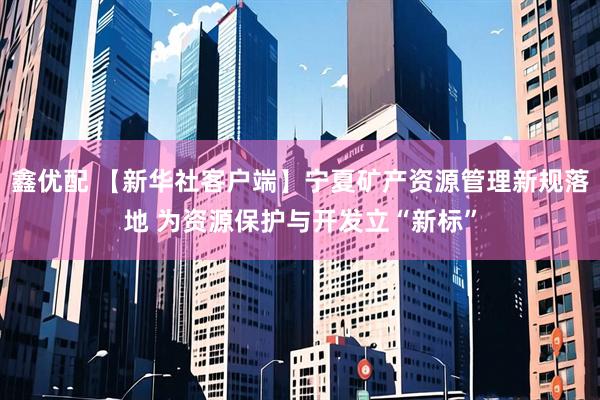 鑫优配 【新华社客户端】宁夏矿产资源管理新规落地 为资源保护与开发立“新标”